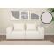 2er-Sofa HWC-O54, Couch 2-Sitzer Loungesofa, modular Stoff/Textil (300g/m) 63x194x97cm ~ creme