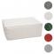 Ottomane HWC-O54, Hocker Fuablage Recamiere Chaiselongue, Stoff/Textil (300g/m) 38x75x97cm ~ creme