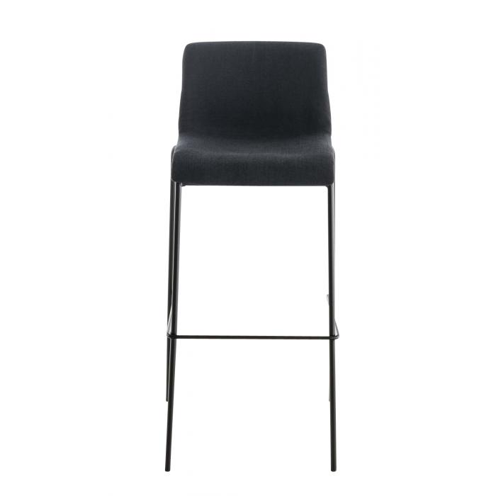 2er Set Barhocker HLO-CP20 Stoff 4-Fu Gestell schwarz ~ schwarz