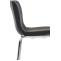 2er Set Barhocker HLO-CP20 Stoff 4-Fu Gestell chrom ~ dunkelgrau