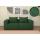 2er-Sofa HWC-O54, Couch 2-Sitzer Loungesofa, modular Stoff/Textil (300g/m) 63x194x97cm ~ grn
