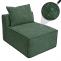 Sessel HWC-O54, Loungesessel Polstersessel Clubsessel Mittelteil, Stoff/Textil (300g/m) 63x75x97cm ~ grn
