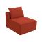 Sessel HWC-O54, Loungesessel Polstersessel Clubsessel Mittelteil, Stoff/Textil (300g/m) 63x75x97cm ~ terrakotta