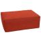 Ottomane HWC-O54, Hocker Fuablage Recamiere Chaiselongue, Stoff/Textil (300g/m) 38x75x97cm ~ terrakotta
