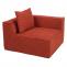 2er-Sofa HWC-O54, Couch 2-Sitzer Loungesofa, modular Stoff/Textil (300g/m) 63x194x97cm ~ terrakotta