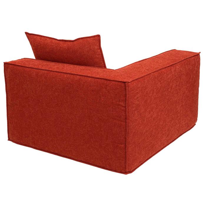 2er-Sofa HWC-O54, Couch 2-Sitzer Loungesofa, modular Stoff/Textil (300g/m) 63x194x97cm ~ terrakotta