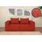 2er-Sofa HWC-O54, Couch 2-Sitzer Loungesofa, modular Stoff/Textil (300g/m) 63x194x97cm ~ terrakotta