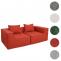 2er-Sofa HWC-O54, Couch 2-Sitzer Loungesofa, modular Stoff/Textil (300g/m) 63x194x97cm ~ terrakotta