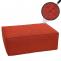 Ottomane HWC-O54, Hocker Fuablage Recamiere Chaiselongue, Stoff/Textil (300g/m) 38x75x97cm ~ terrakotta