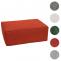 Ottomane HWC-O54, Hocker Fuablage Recamiere Chaiselongue, Stoff/Textil (300g/m) 38x75x97cm ~ terrakotta