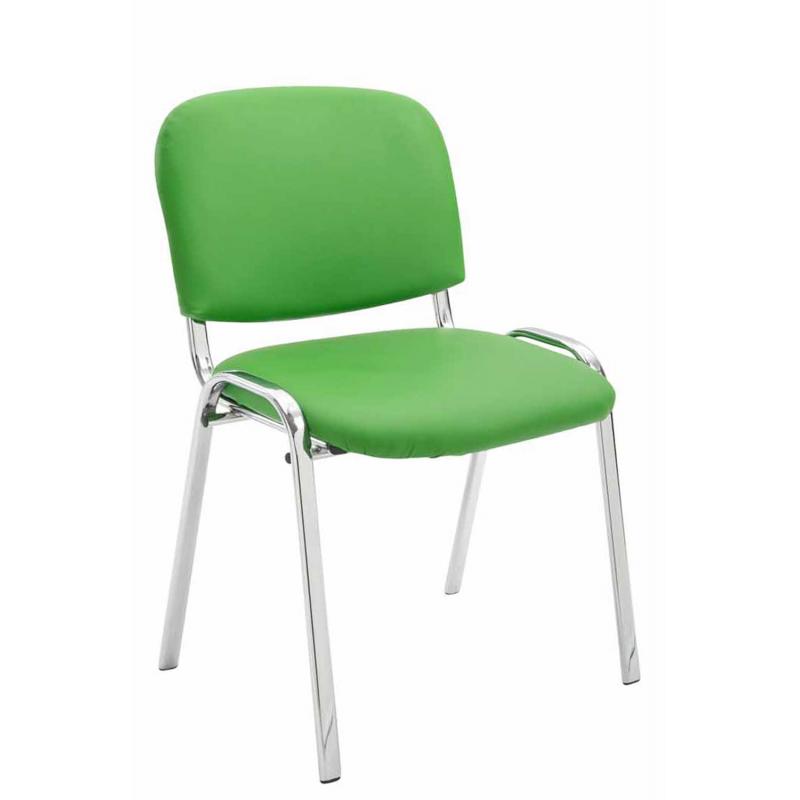 Besucherstuhl HLO-CP111 C Kunstleder ~ grn