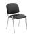 Besucherstuhl HLO-CP111 C Kunstleder ~ schwarz