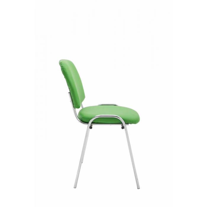 Besucherstuhl HLO-CP111 C Kunstleder ~ grn