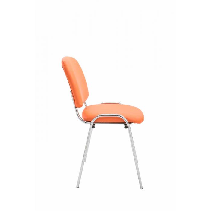 Besucherstuhl HLO-CP111 C Kunstleder ~ orange