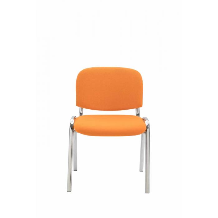 Besucherstuhl HLO-CP111 C Stoff ~ orange