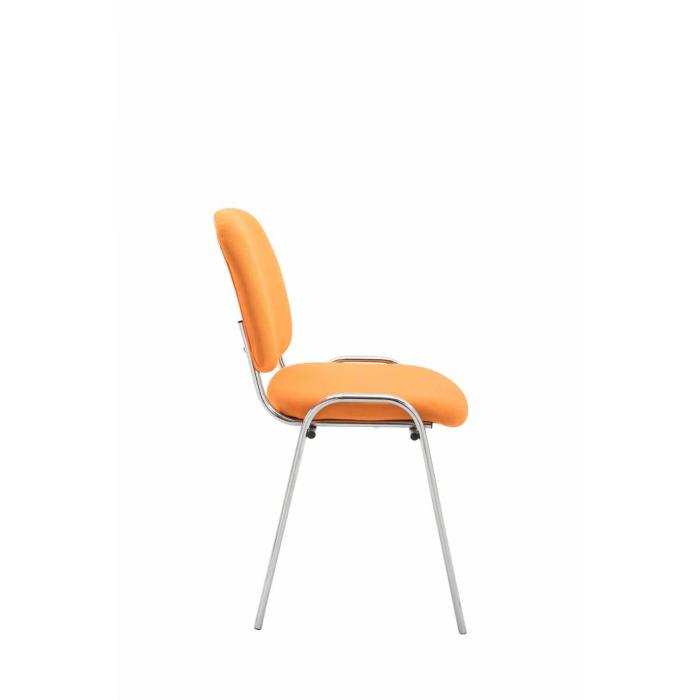 Besucherstuhl HLO-CP111 C Stoff ~ orange