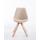 Besucherstuhl HLO-CP8 Stoff Natura Square ~ creme