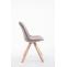 Besucherstuhl HLO-CP8 Stoff Natura Square ~ taupe