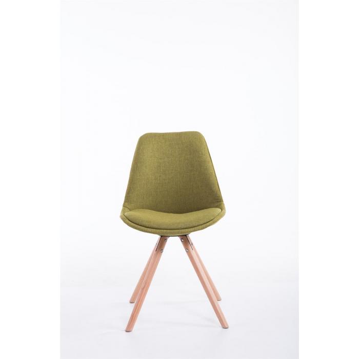 Besucherstuhl HLO-CP8 Stoff Natura Rund ~ grn