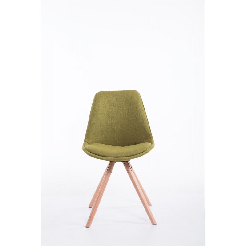 Besucherstuhl HLO-CP8 Stoff Natura Rund ~ grn