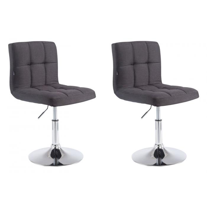 2er Set Lounger HLO-CP53 V2 Stoff ~ schwarz