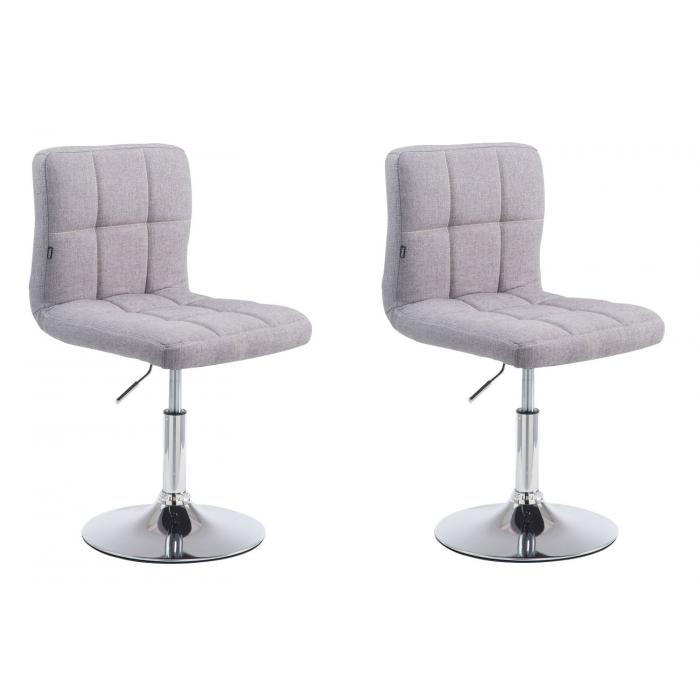 2er Set Lounger HLO-CP53 V2 Stoff ~ grau