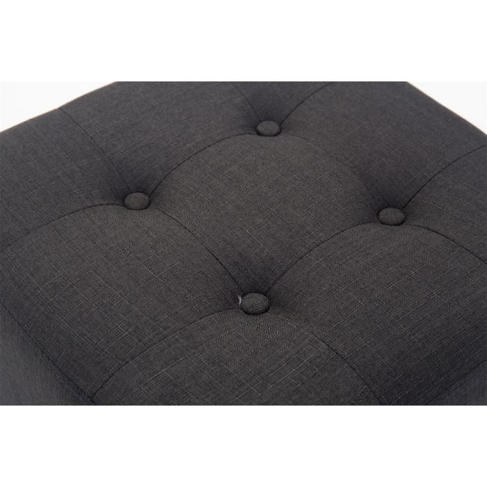 Sitzhocker HLO-CP77 antik-hell ~ dunkelgrau