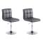 2er Set Lounger HLO-CP53 V2 Kunstleder ~ schwarz
