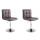 2er Set Lounger HLO-CP53 V2 Kunstleder ~ braun