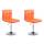 2er Set Lounger HLO-CP53 V2 Kunstleder ~ orange