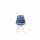 Besucherstuhl HLO-CP8 Stoff Rund wei ~ blau