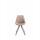 Besucherstuhl HLO-CP8 Stoff Square grau ~ taupe