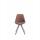 Besucherstuhl HLO-CP8 Stoff Square grau ~ braun