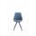 Besucherstuhl HLO-CP8 Stoff Square grau ~ blau