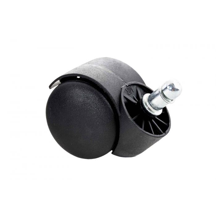 5er Pack Bodenrollen HLO-CP132 Kunststoff ~ schwarz