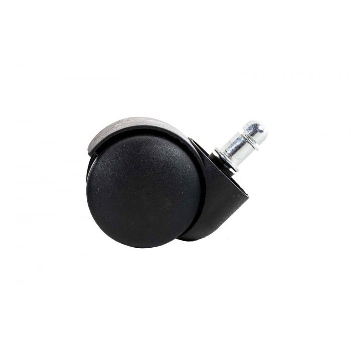 5er Pack Bodenrollen HLO-CP132 Kunststoff ~ schwarz