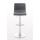 2er Set Barhocker HLO-CP20 Kunststoff chrom ~ grau
