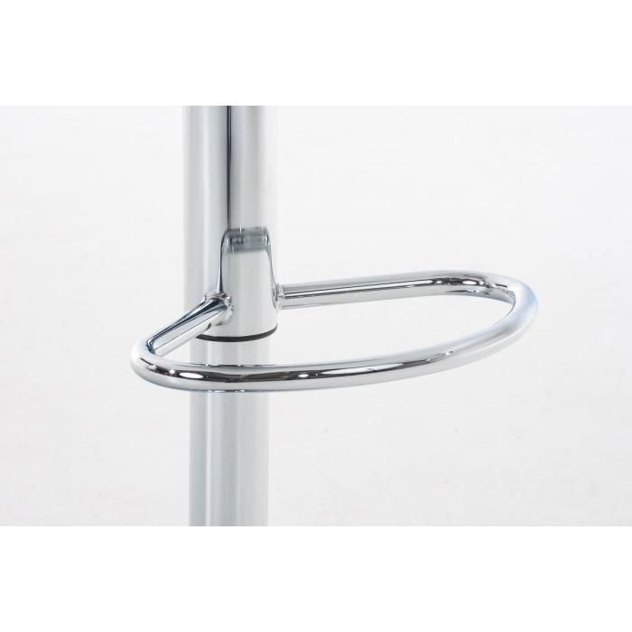 2er Set Barhocker HLO-CP20 Kunststoff chrom ~ grau