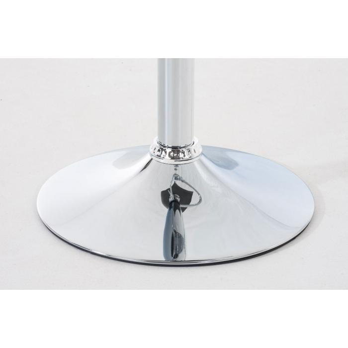 2er Set Barhocker HLO-CP20 Kunststoff chrom ~ grau