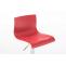 2er Set Barhocker HLO-CP20 Kunststoff chrom ~ rot