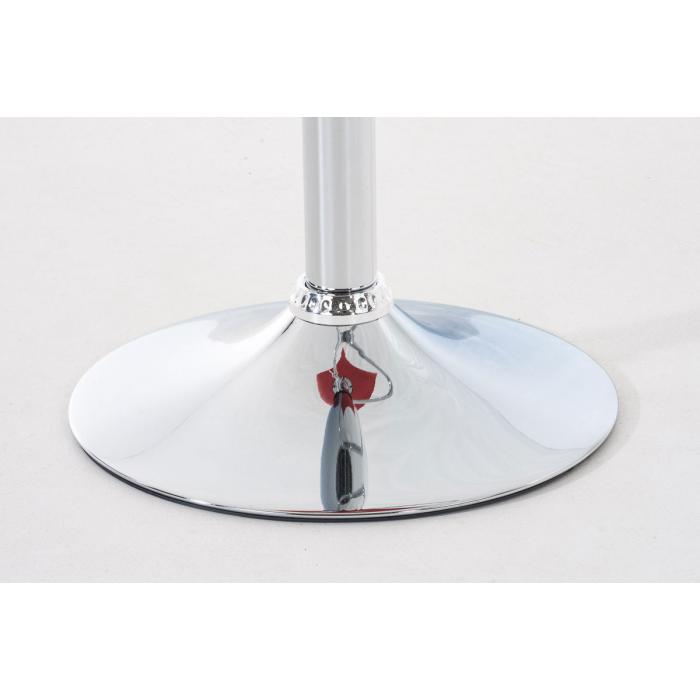 2er Set Barhocker HLO-CP20 Kunststoff chrom ~ rot