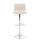 2er Set Barhocker HLO-CP20 Stoff chrom ~ creme