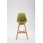 2er Set Barhocker HLO-CP12 Stoff natura ~ grn