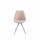 Besucherstuhl HLO-CP8 Stoff Rund wei ~ creme