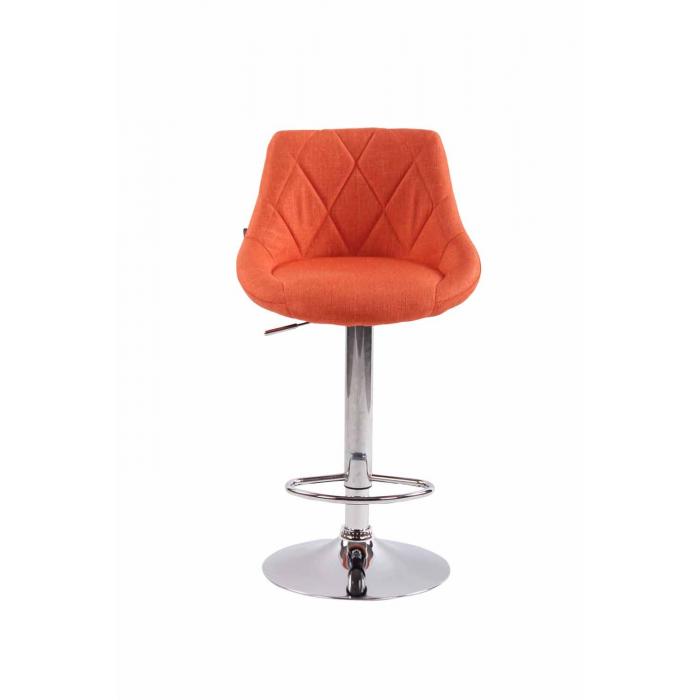 2er Set Barhocker HLO-CP30 Stoff ~ orange