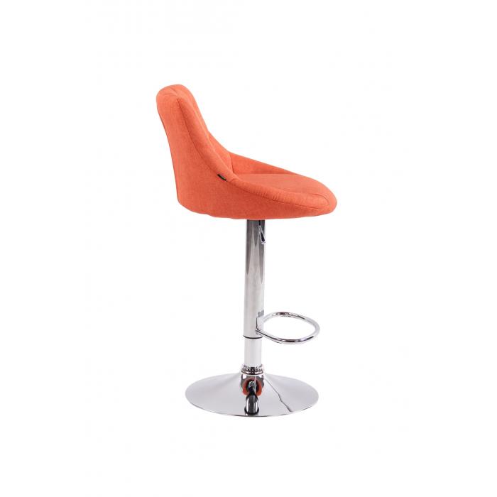2er Set Barhocker HLO-CP30 Stoff ~ orange