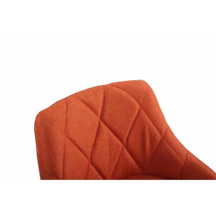 2er Set Barhocker HLO-CP30 Stoff ~ orange