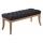 Sitzbank HLO-CP1 Stoff antik-hell 100 cm ~ schwarz