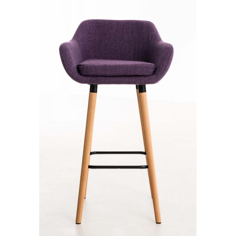 2er Set Barhocker HLO-CP19 Stoff ~ lila
