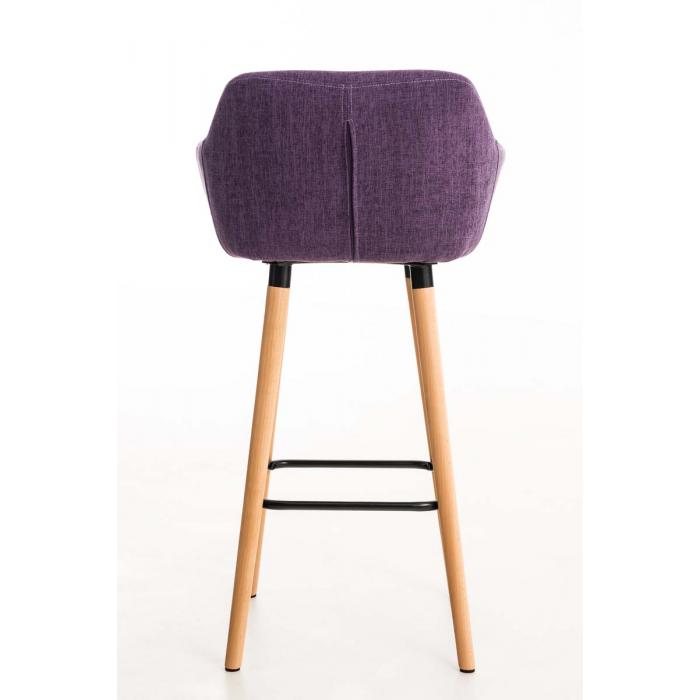 2er Set Barhocker HLO-CP19 Stoff ~ lila